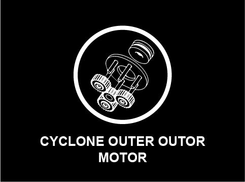 Vekix hair clipper featuring powerful cyclone outer rotor motor for enhanced performance and durability