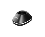 Vekix outer rotor hair clipper base black V1 – compact magnetic charging dock with anti-slip design for professional cordless grooming