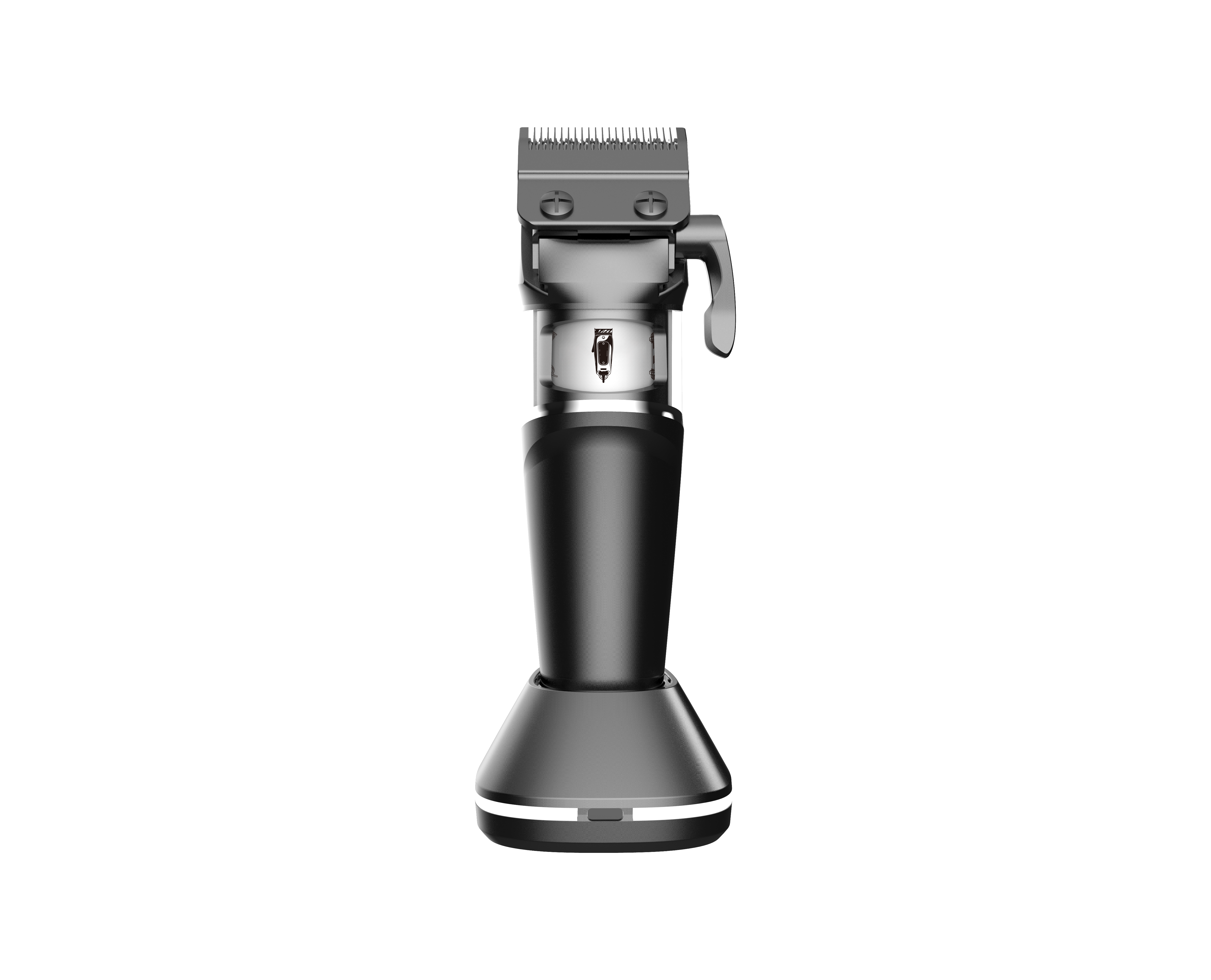 Vekix outer rotor hair clipper black V2 – powerful cordless clipper with 7500 RPM motor, sharp blade, and sleek black design for professional and home use