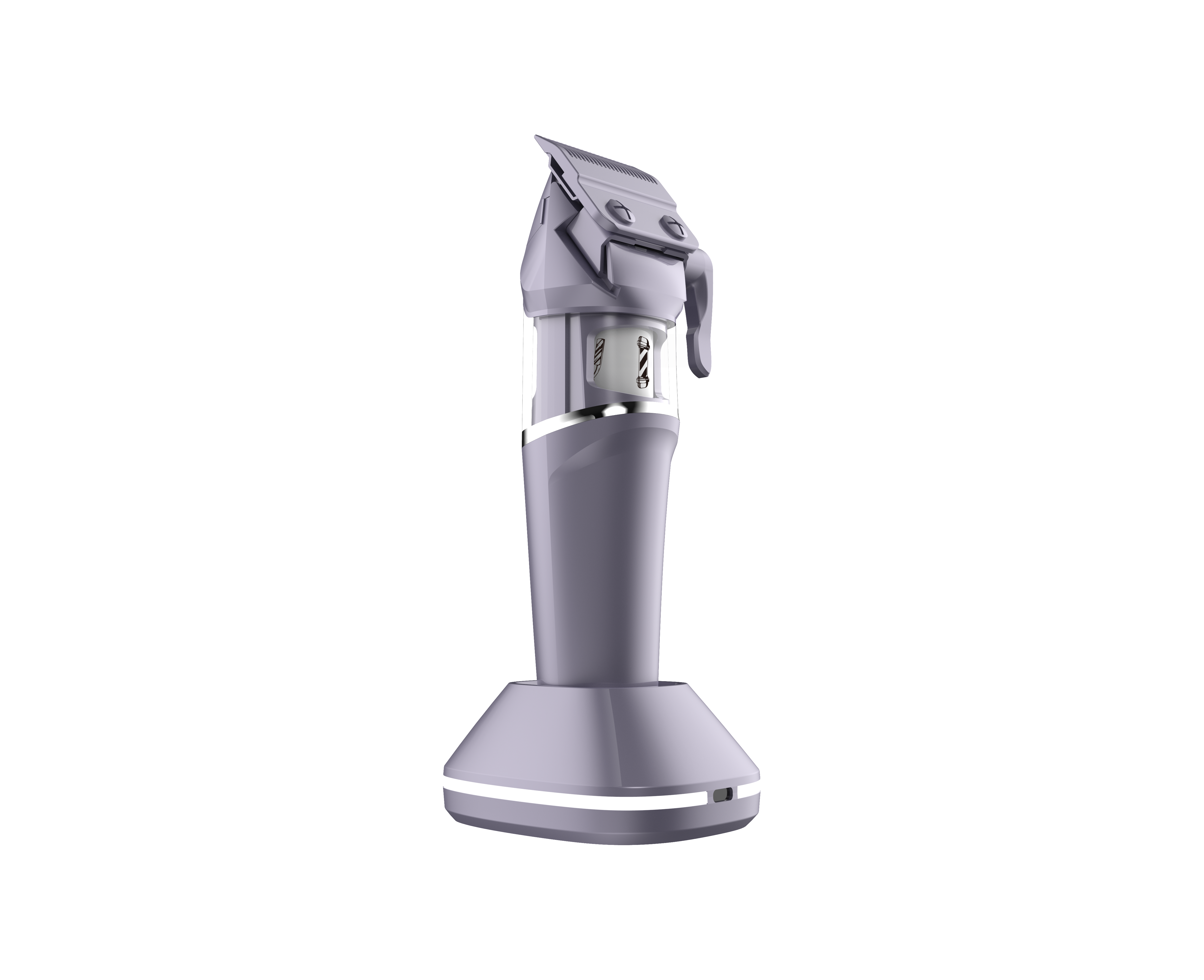 Vekix Outer Rotor Hair Clipper Silver Edition Professional Hair Trimmer 7500 RPM Brushless Motor Sharp Durable Blades Ideal for Home and Barber Use